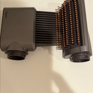 Dyson Hair Tool with Gray and Orange Accents